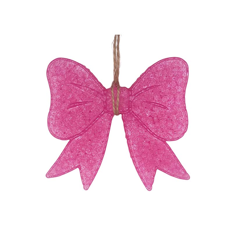 Funky Freshies Bow Air Freshener, color pink, scent Sweet Grace.
Funky Freshies by Funky Fleur De Lis hanging air freshener with a decorative bow shaped design, used to freshen spaces like cars, closets, bathrooms, and more; not edible and should be kept away from children and pets.
This Freshie comes ready to hang!