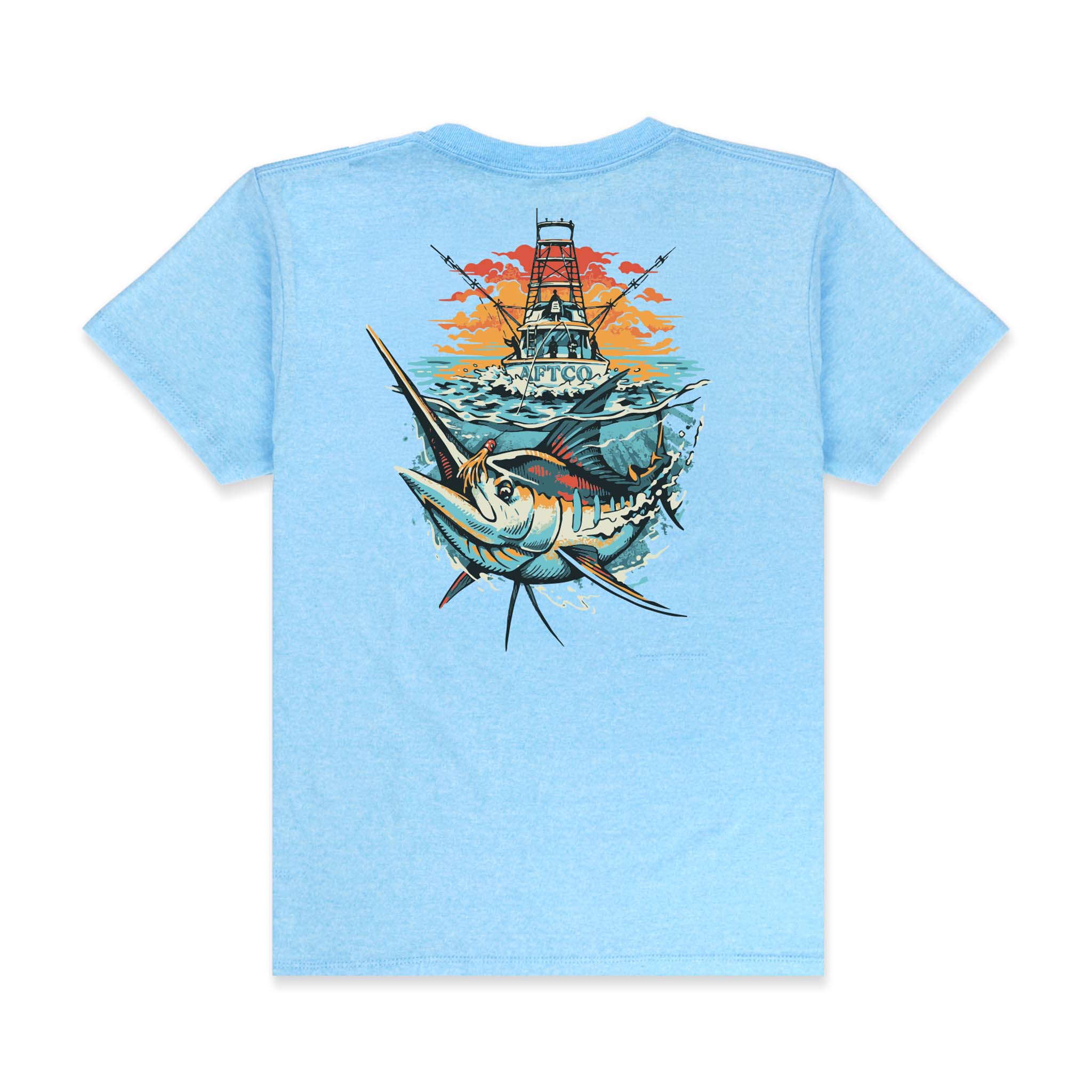 Youth Fish Boat Short Sleeve T-Shirt