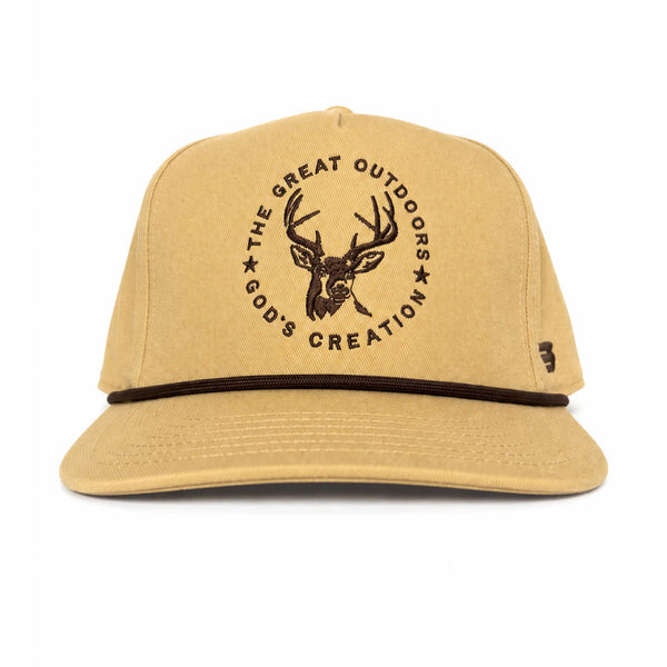 Great Outdoors God's Creation Deer Rope Hat