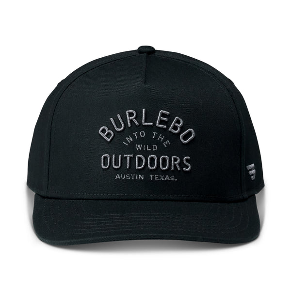 Into The Wild Rope Trucker Hat in Black