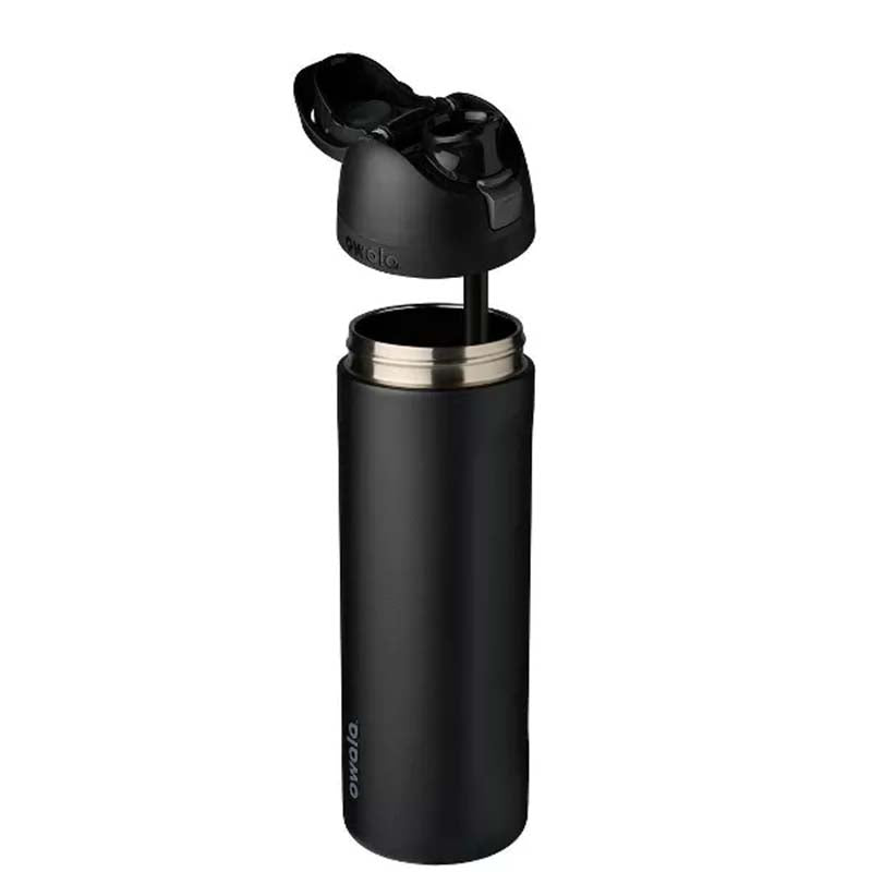 FreeSip® 24oz Stainless Steel Water Bottle in Very Very Dark