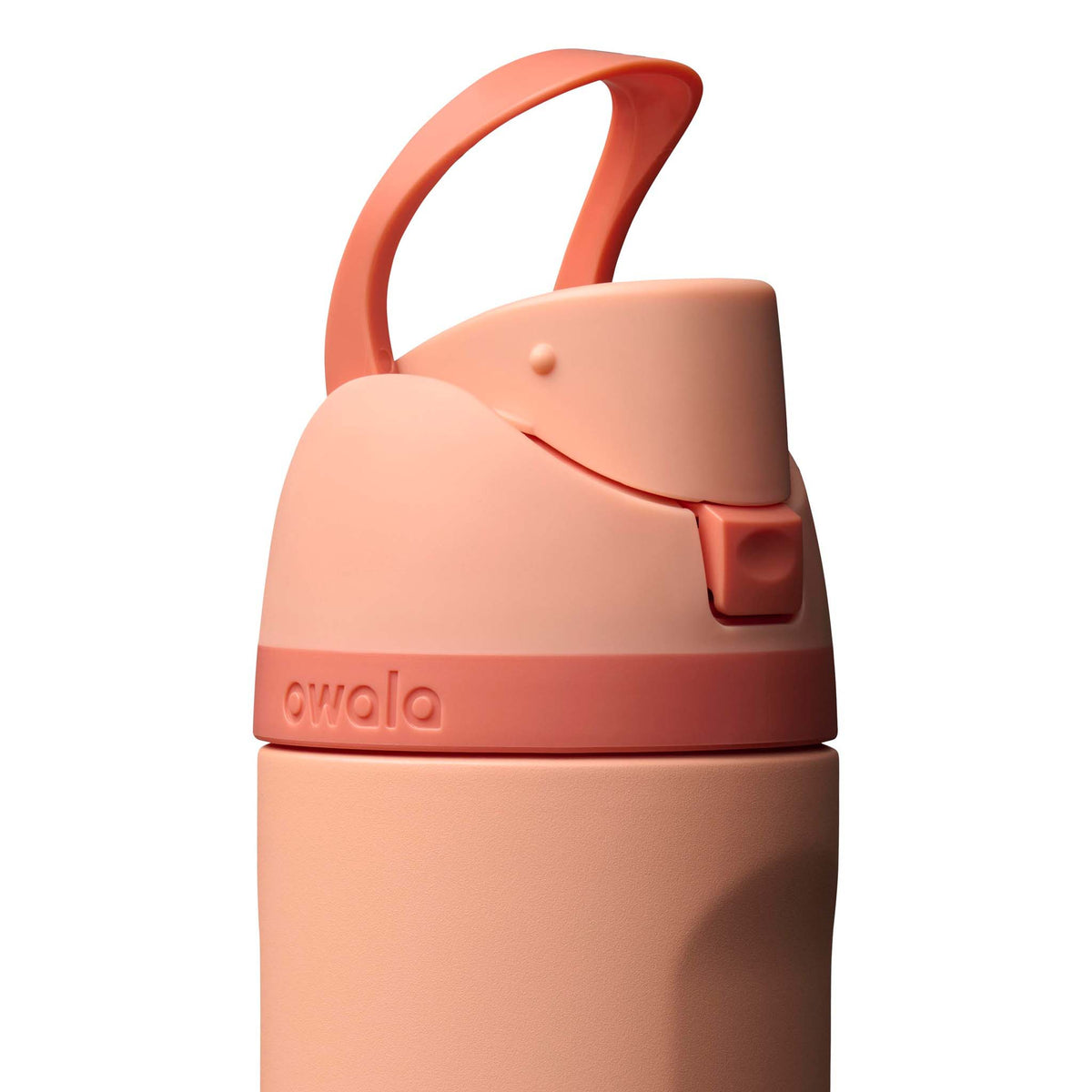 FreeSip® 24oz Stainless Steel Water Bottle in Peach of Mind by Owala shown on a white background.