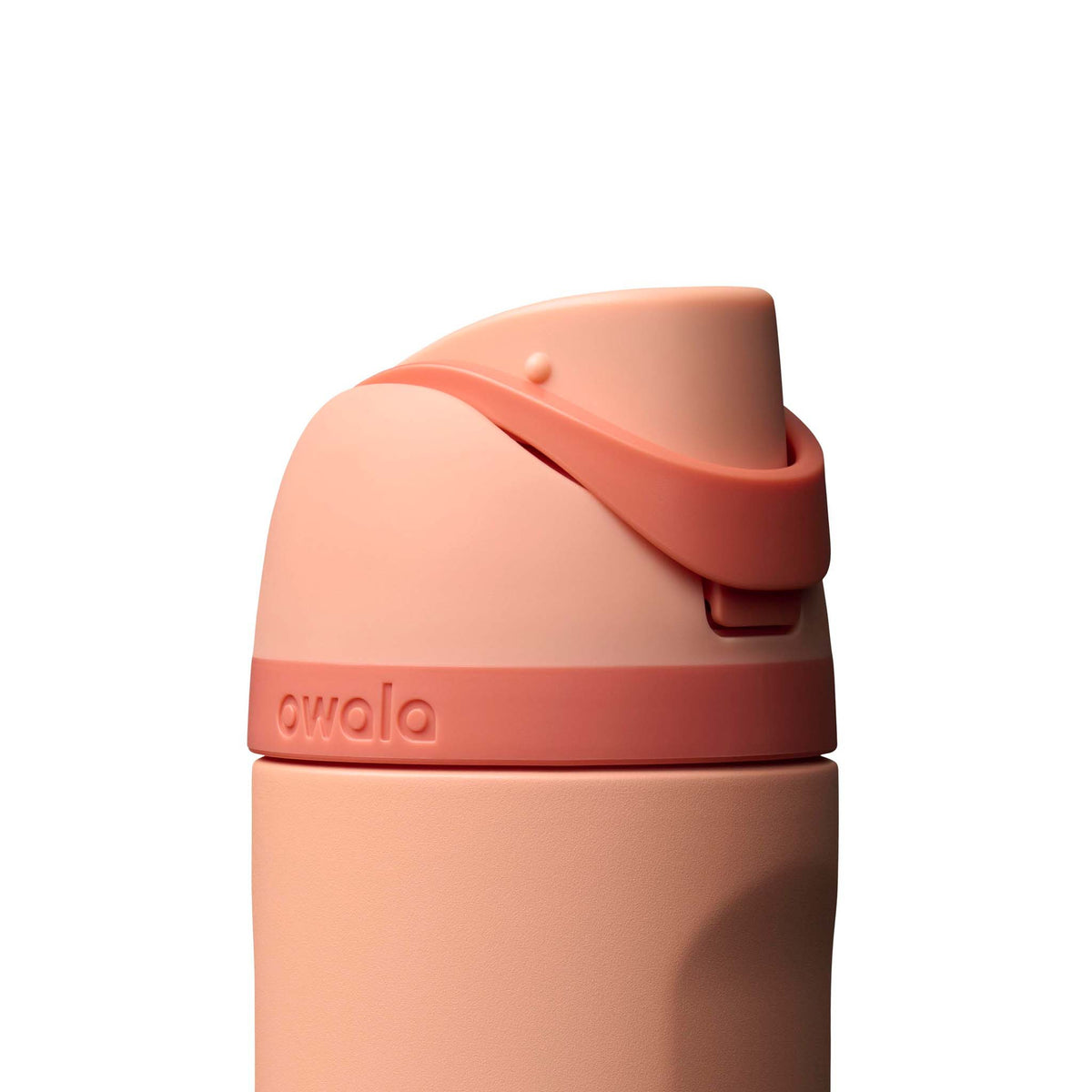 FreeSip® 24oz Stainless Steel Water Bottle in Peach of Mind by Owala shown on a white background.