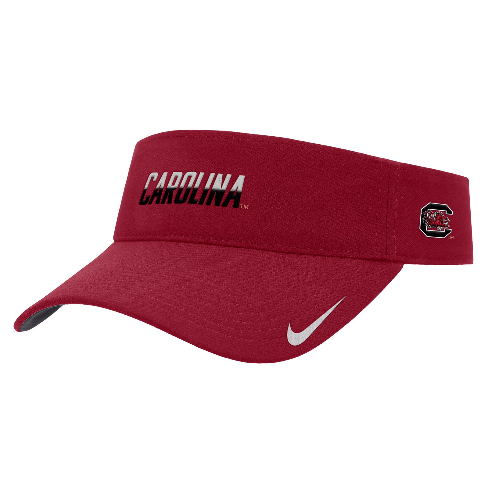 Carolina Gamecocks Embroidered Ace Visor in Crimson
