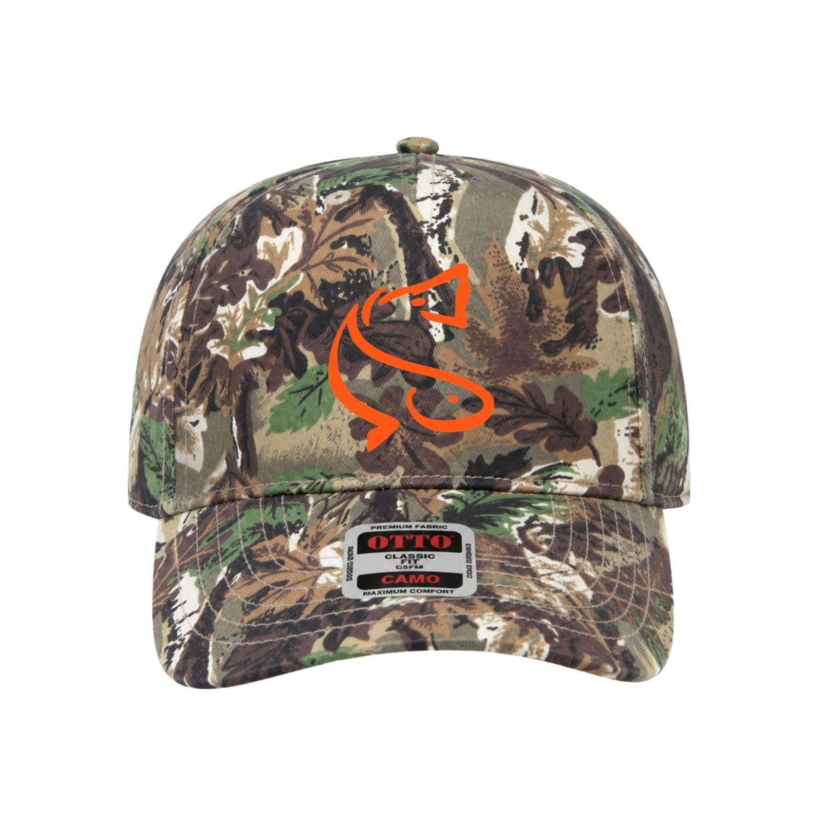 Charleston Angler Fish Emblem Trucker Hat in Camo