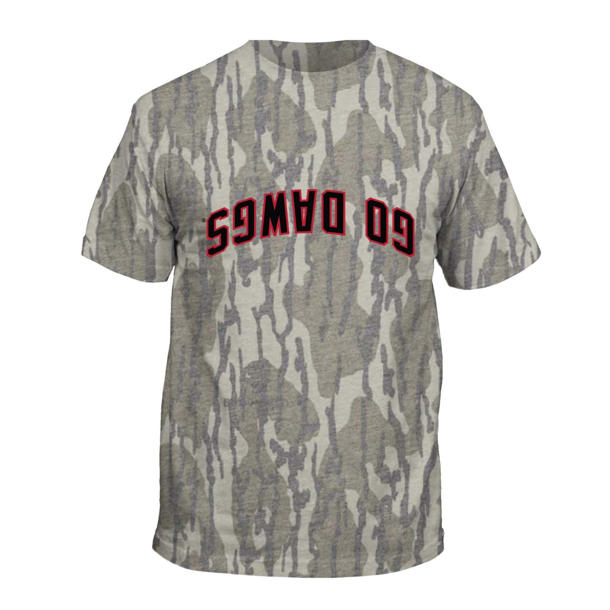 UGA Upside Down Dawgs Camo Short Sleeve T-Shirt