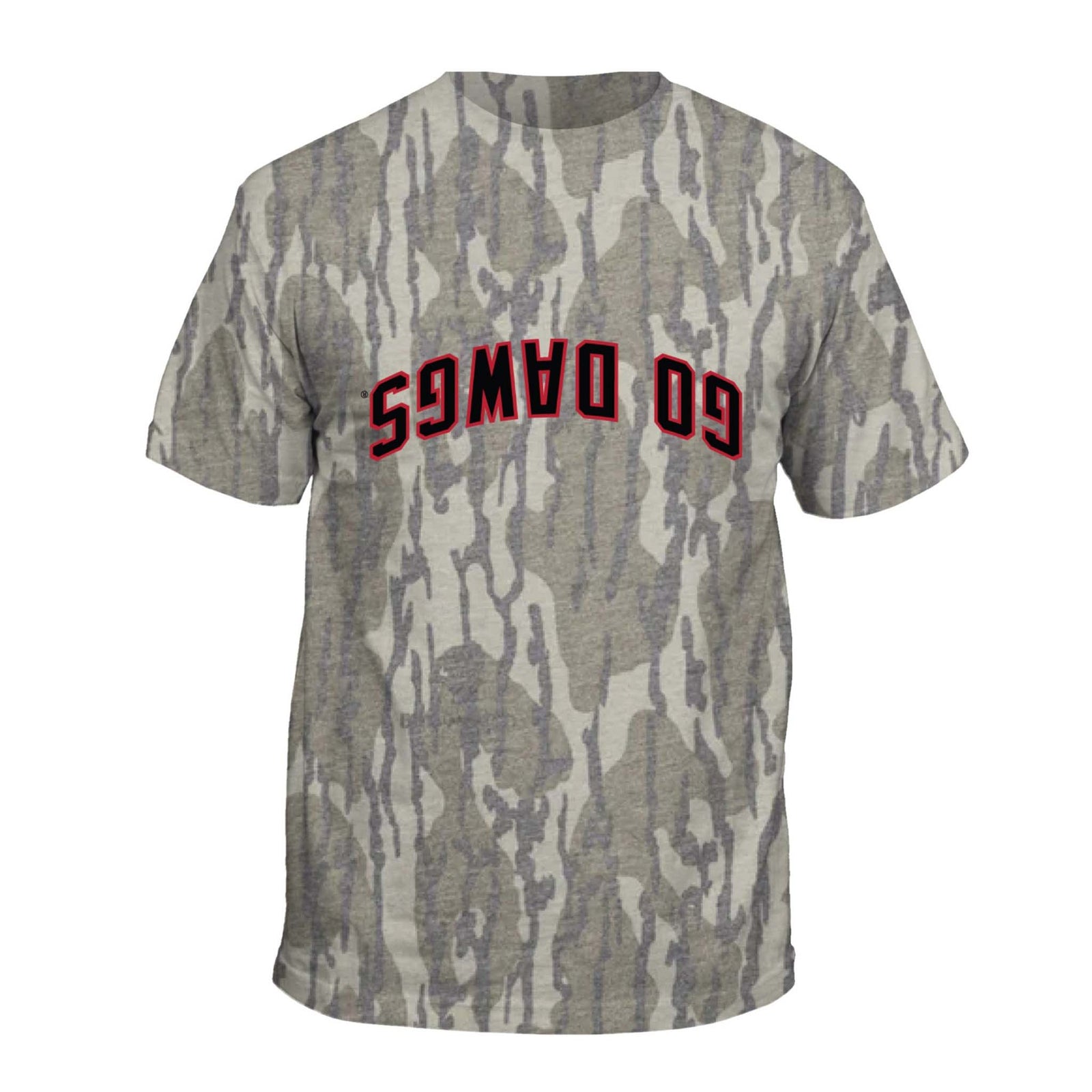UGA Upside Down Dawgs Camo Short Sleeve T-Shirt