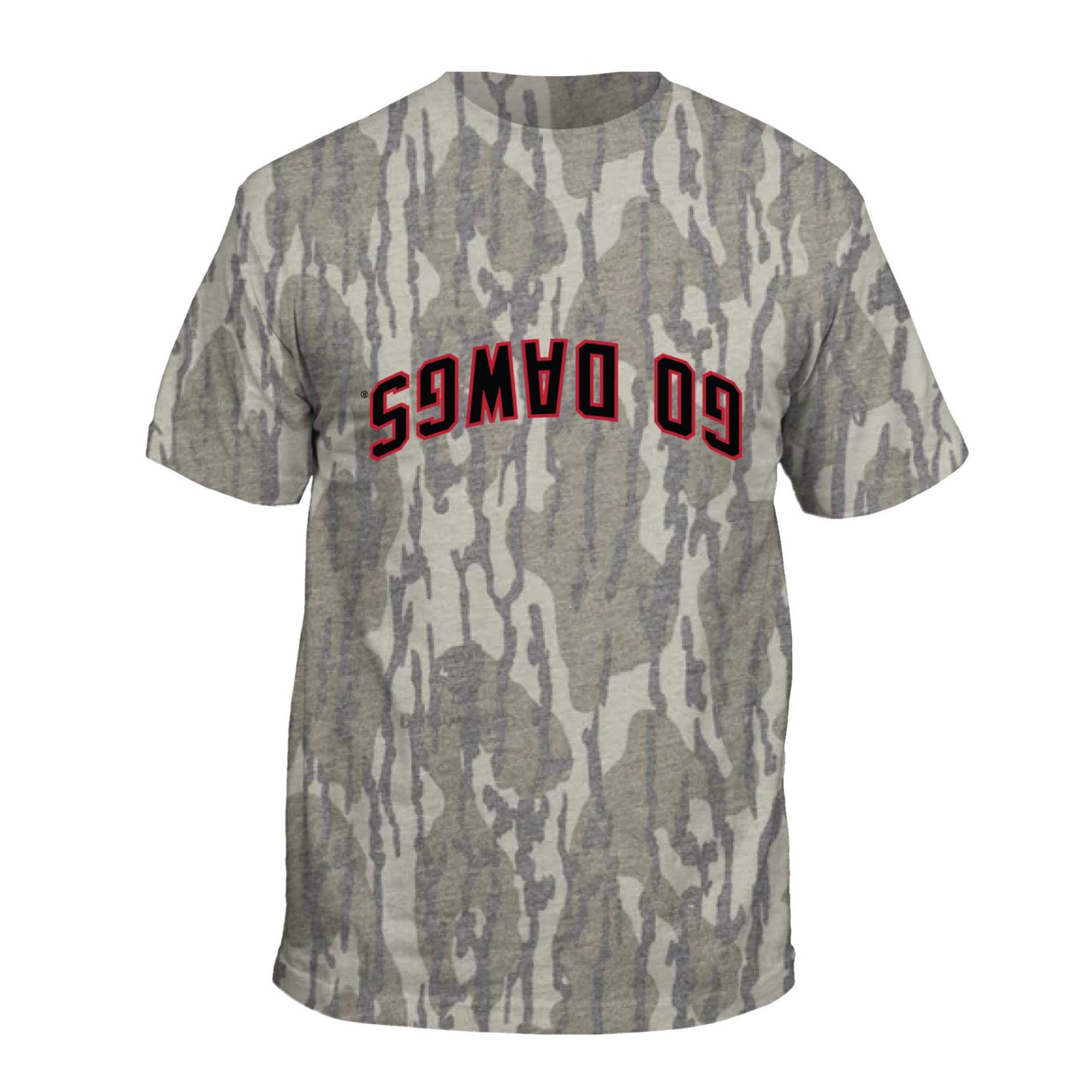UGA Upside Down Dawgs Camo Short Sleeve T-Shirt