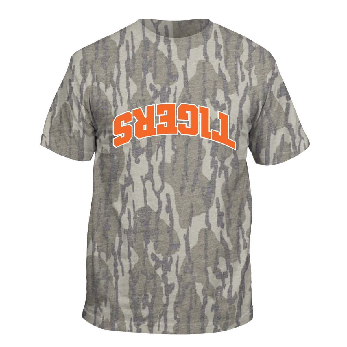 Clemson Upside Down Tigers Camo Short Sleeve T-Shirt