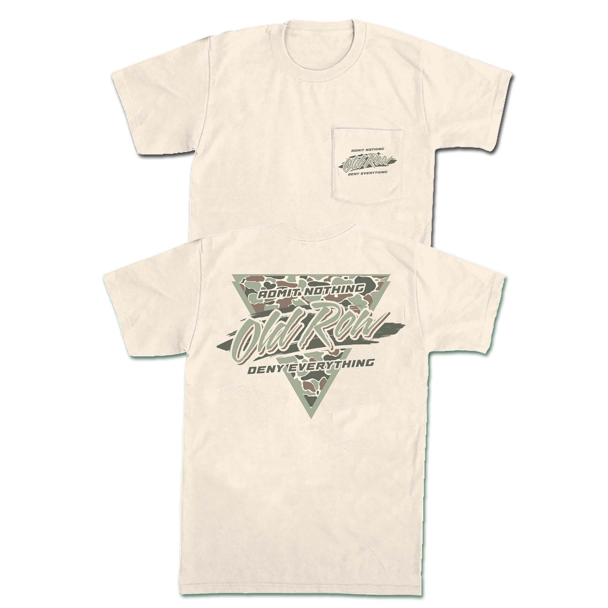 Old Row Camo Triangle Logo Short Sleeve T-Shirt