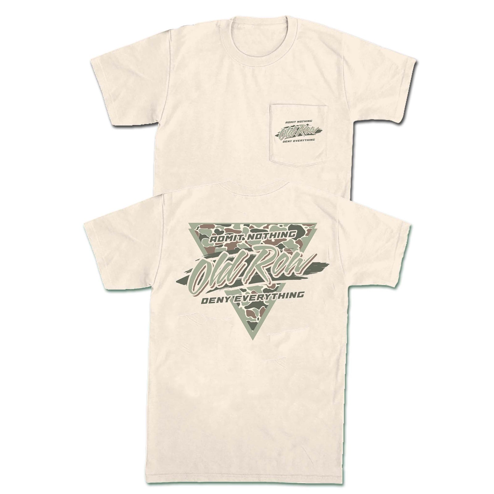Old Row Camo Triangle Logo Short Sleeve T-Shirt