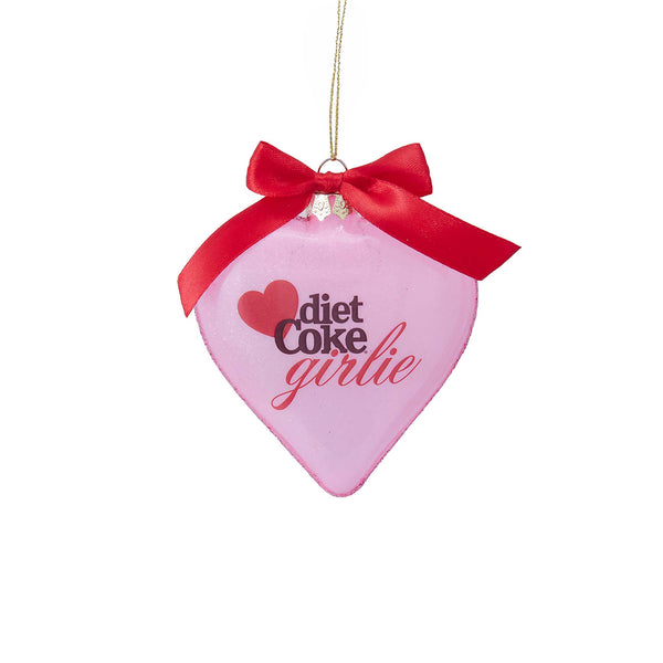 Diet Coke Girlie Heart Ornament