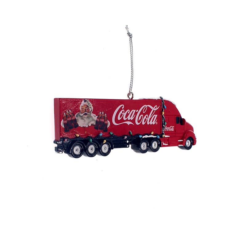 coca cola truck ornament