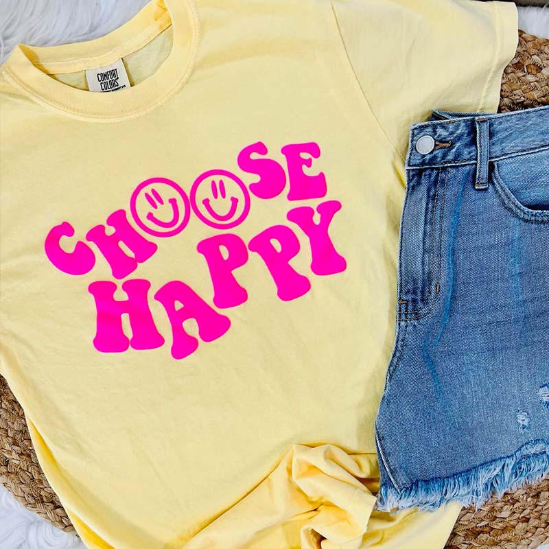 Choose Happy Short Sleeve T-Shirt