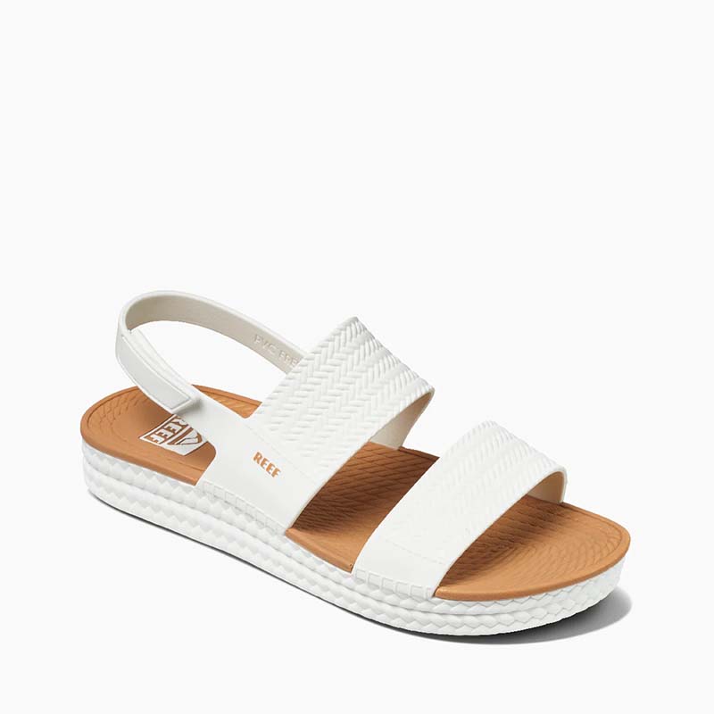 Women's Water Vista Sandals in White and Tan
