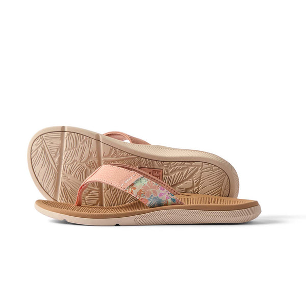 Pair of floral sandal on a white background
