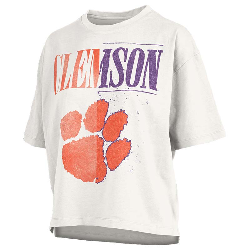 Clemson Lickity Split Waistline Short Sleeve T-Shirt