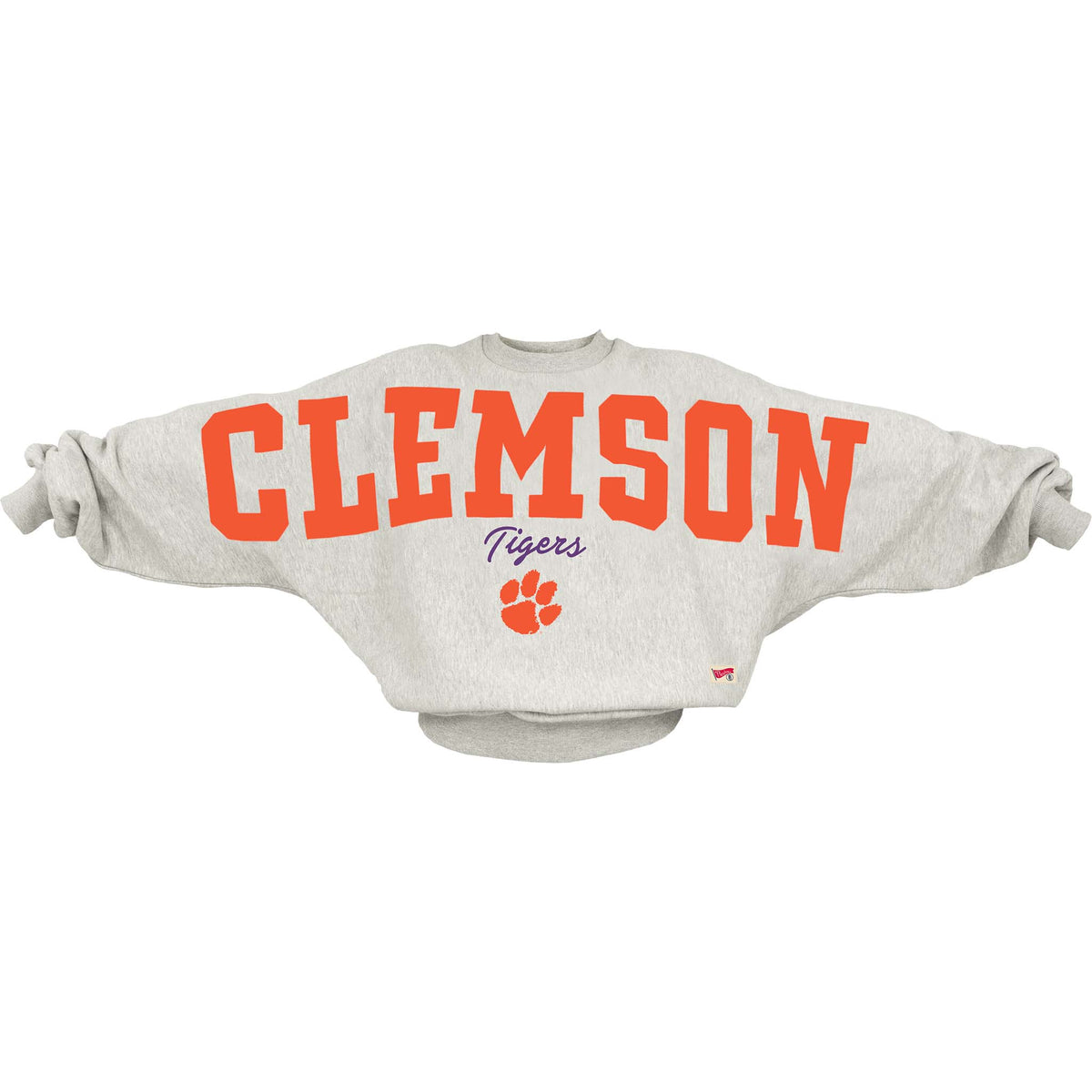 Clemson Big Text Oversized Sweatshirt