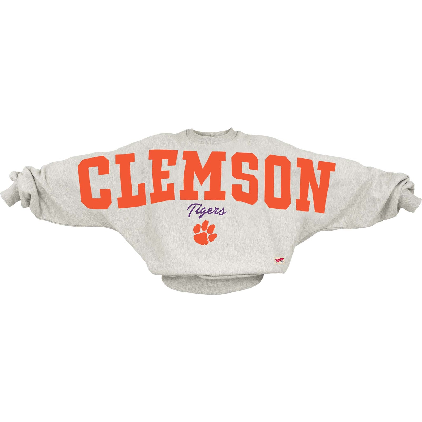 Clemson Big Text Oversized Sweatshirt