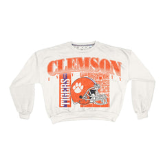 トップス nagonstans combination crewneck pullover Clemson College Block Original Corded Crew | Internet's Favorite
