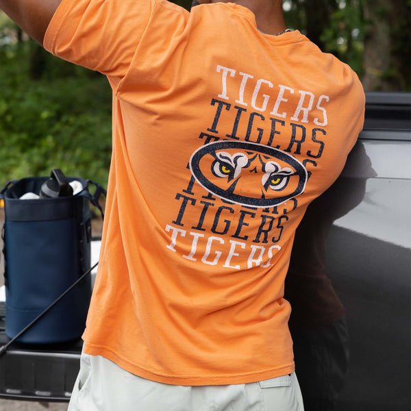 Auburn Tigers Repeating Logo Short Sleeve T-Shirt