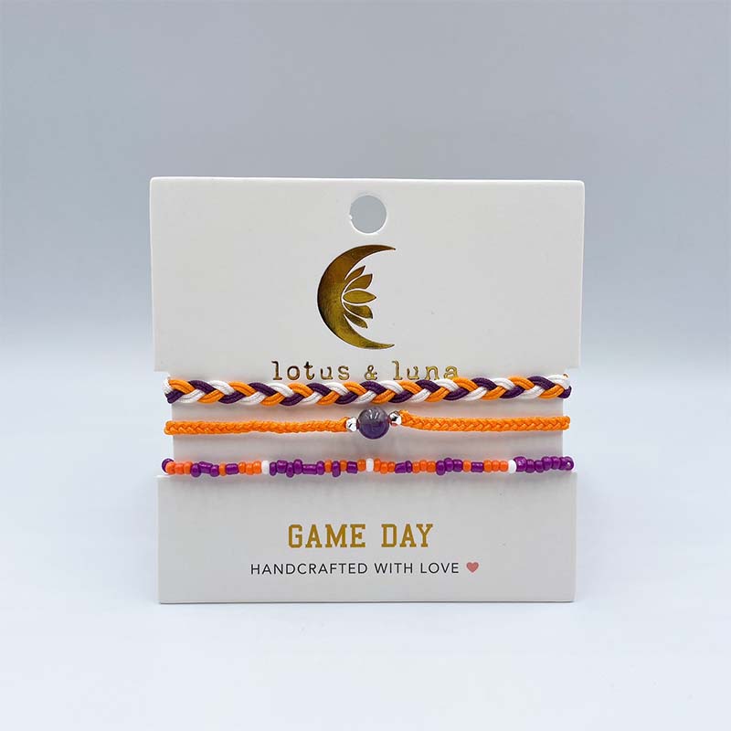 Clemson Gameday Bracelet Stack