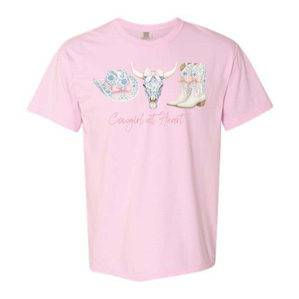 Dash Forward Cowgirl at Heart Short Sleeve T-Shirt in Blossom 