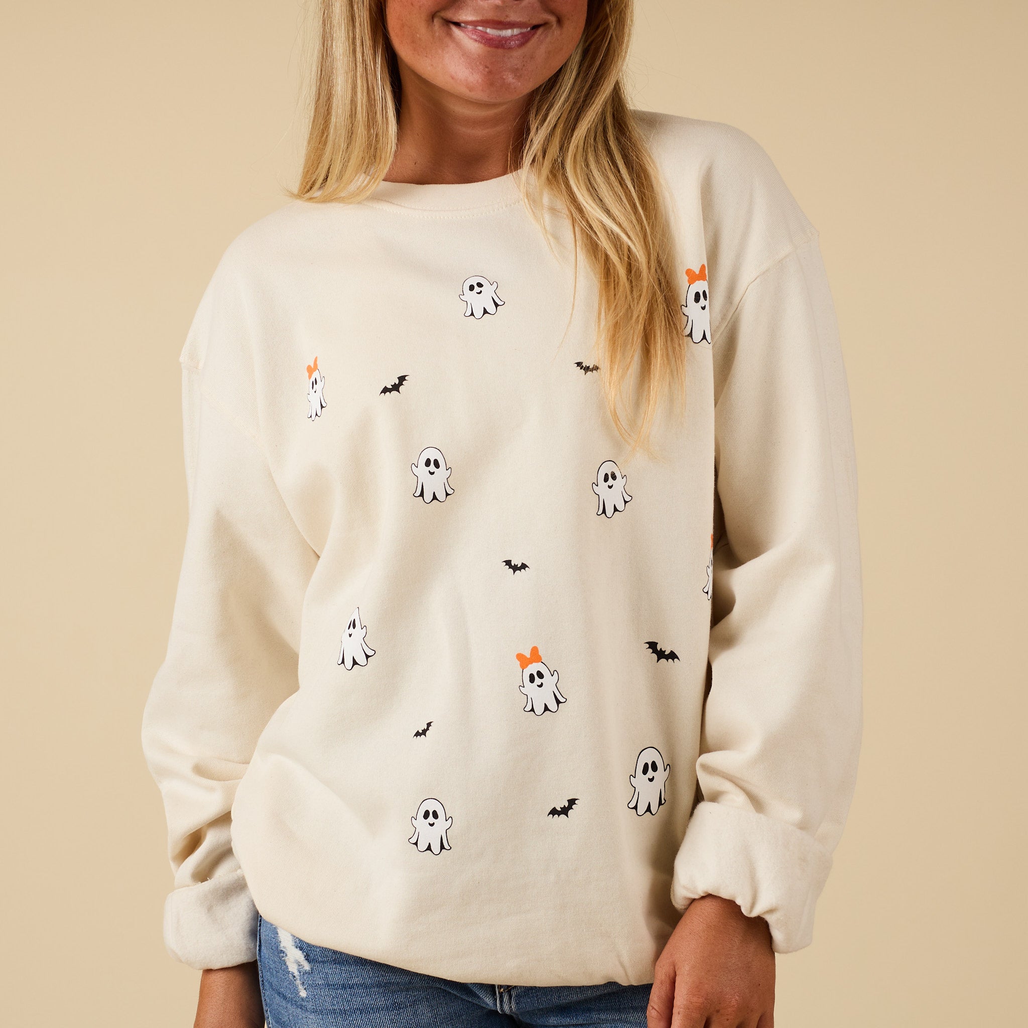 Ghost and Bats Crewneck Sweatshirt