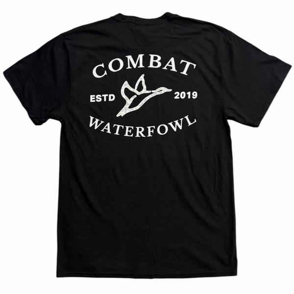 Ramadi Badge Sleeve T-Shirt in Jet Black