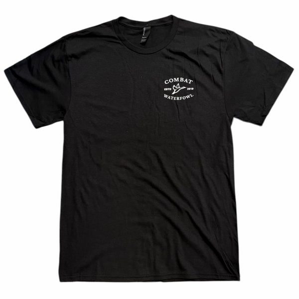 Ramadi Badge Sleeve T-Shirt in Jet Black