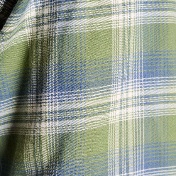 Harbor One Pocket Button Down  Flannel in Wetland and Navy