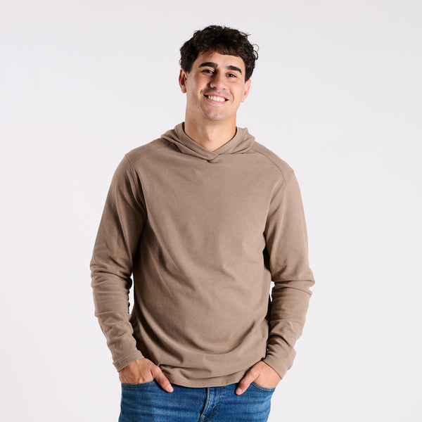Mariner Soft Touch Hoodie in Teak