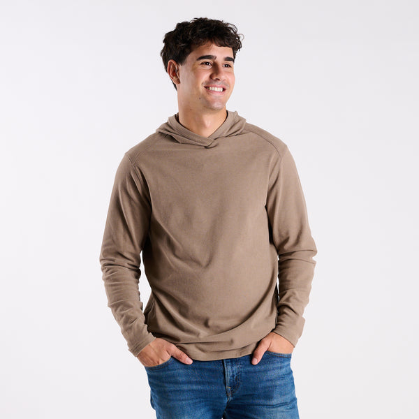 Mariner Soft Touch Hoodie in Teak