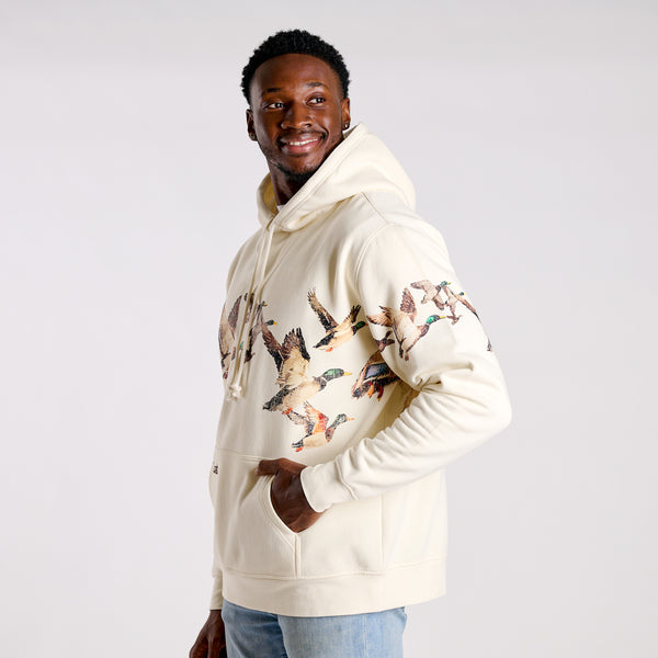 Beaufort Duck Hoodie in Ivory
