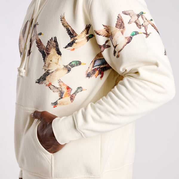 Beaufort Duck Hoodie in Ivory