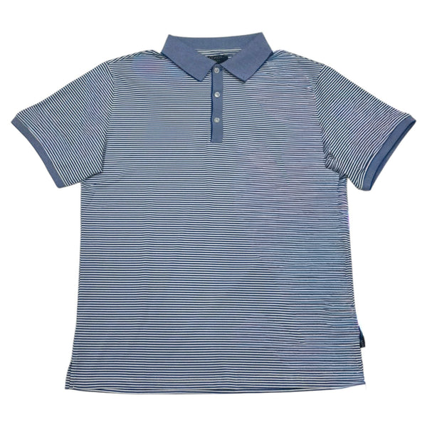 Slipknot Stripe Polo in Tide