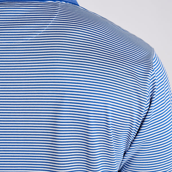 Slipknot Stripe Polo in Tide