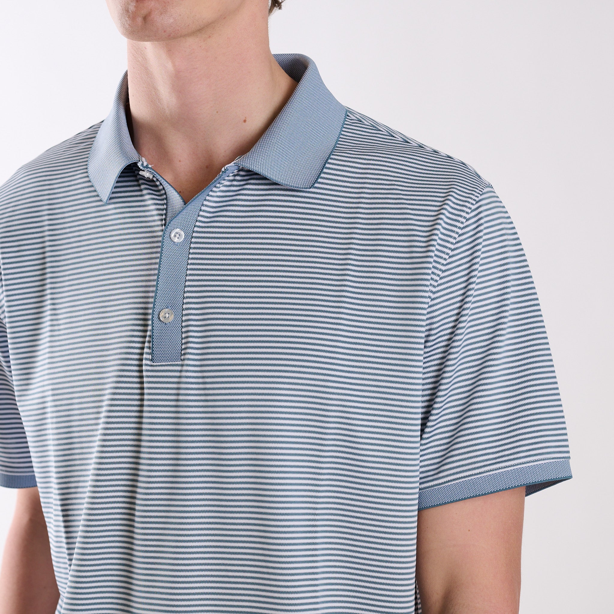 Verdigris Slipknot Stripe Polo