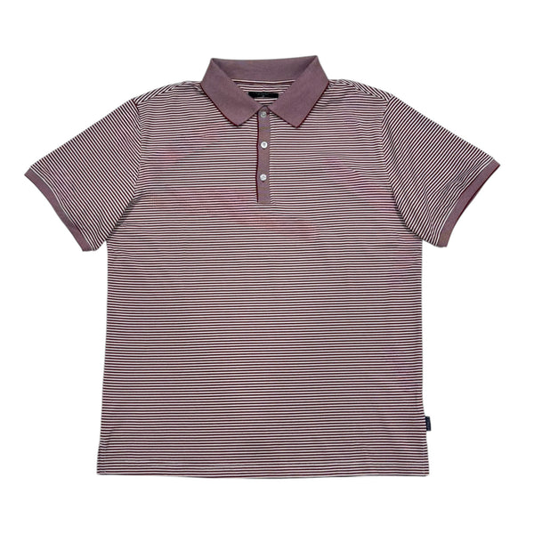 Slipknot Stripe Polo in Boysenberry