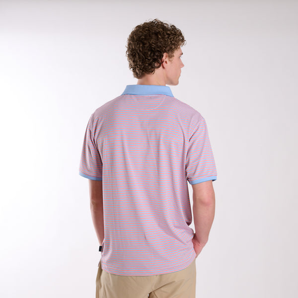 Tri-Stripe Polo in Red, White, & Blue