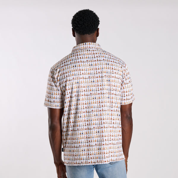 Whiskey Bar Printed Polo