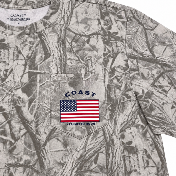 COAST x Palmetto Moon American Flag Camo Short Sleeve T-Shirt