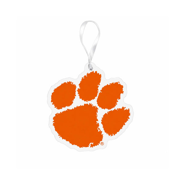 Clemson Tigers Paw Acrylic Ornament