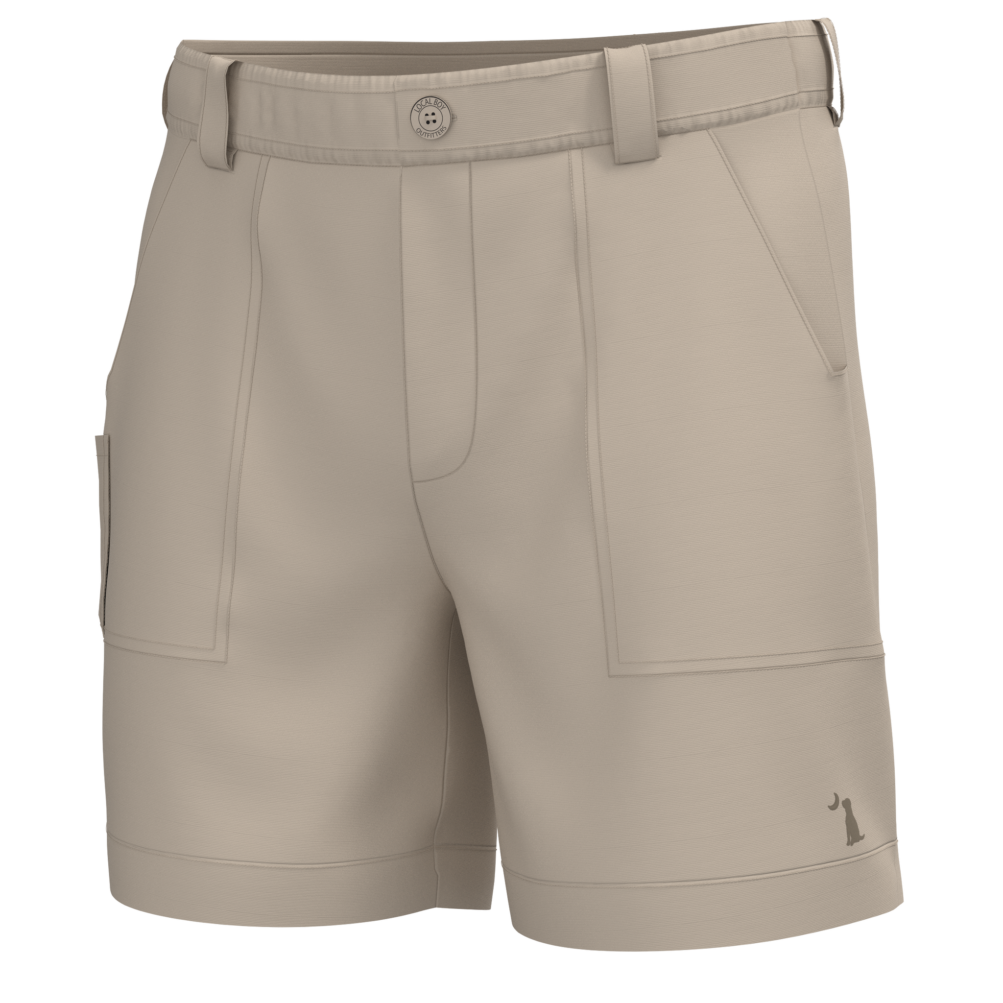 6 Inch Chum Shorts Khaki