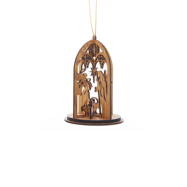 Wooden Angel Nativity Ornament