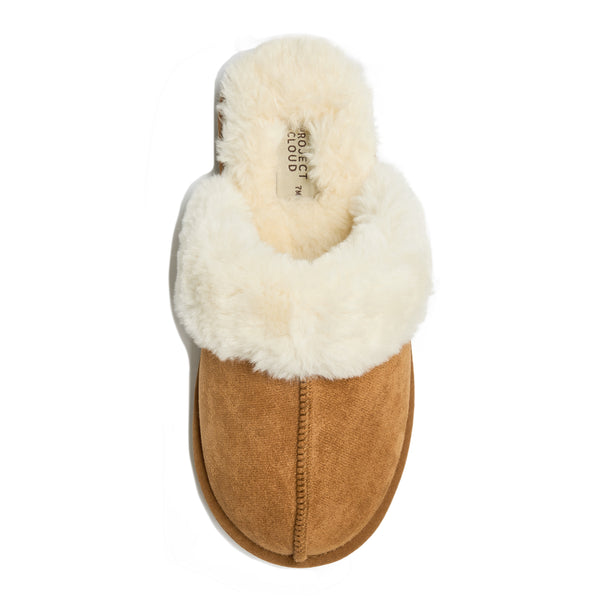Dakota Suede Fluff Slipper