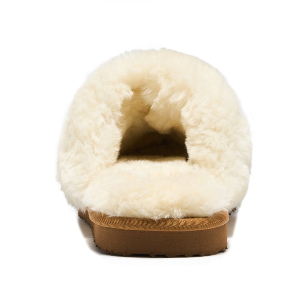 Dakota Suede Fluff Slipper