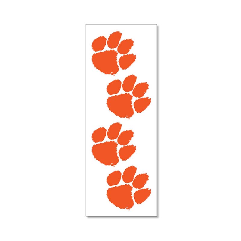 Clemson Large 4 Paw Pack Decal
