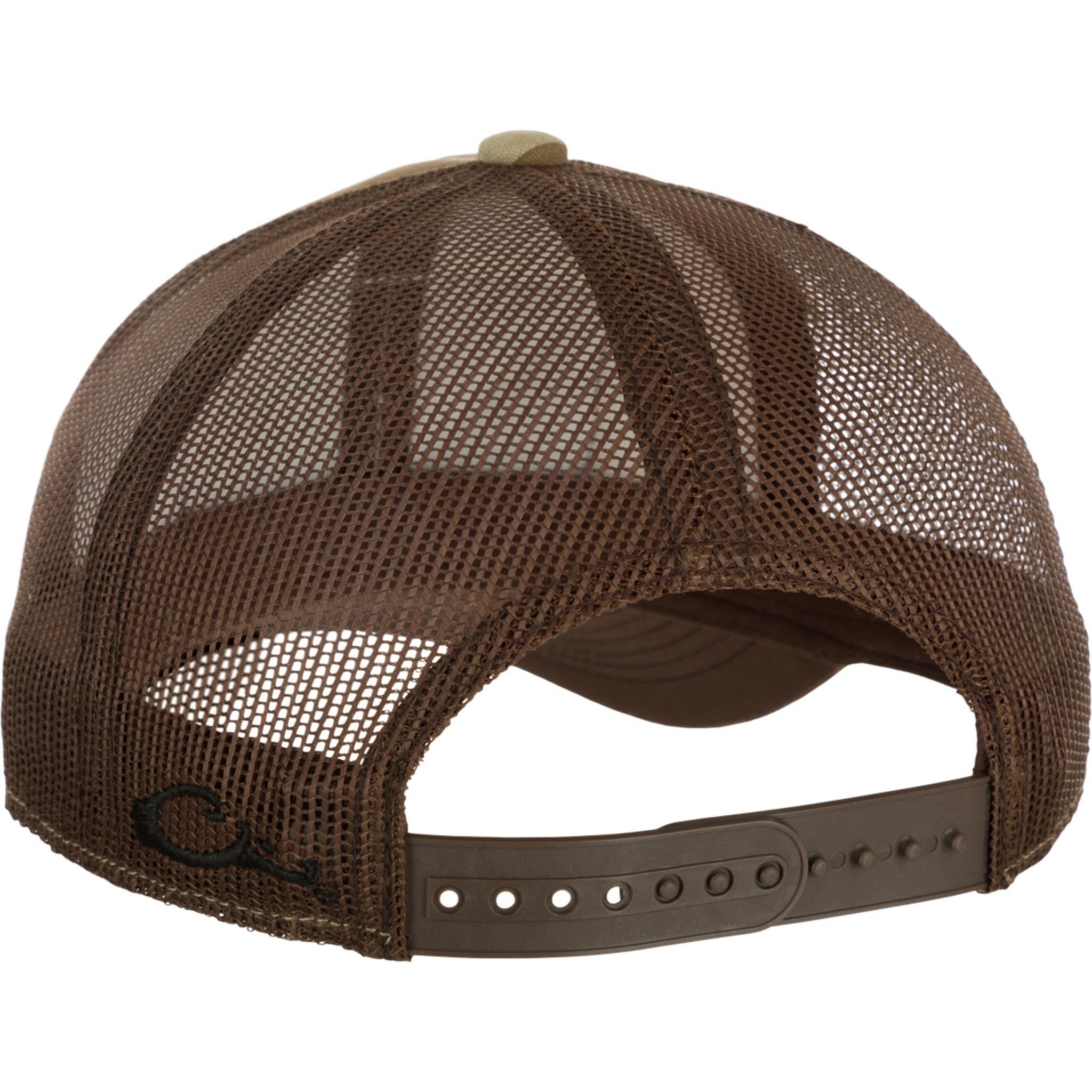 Square Patch Old School Camo Foam Front Hat