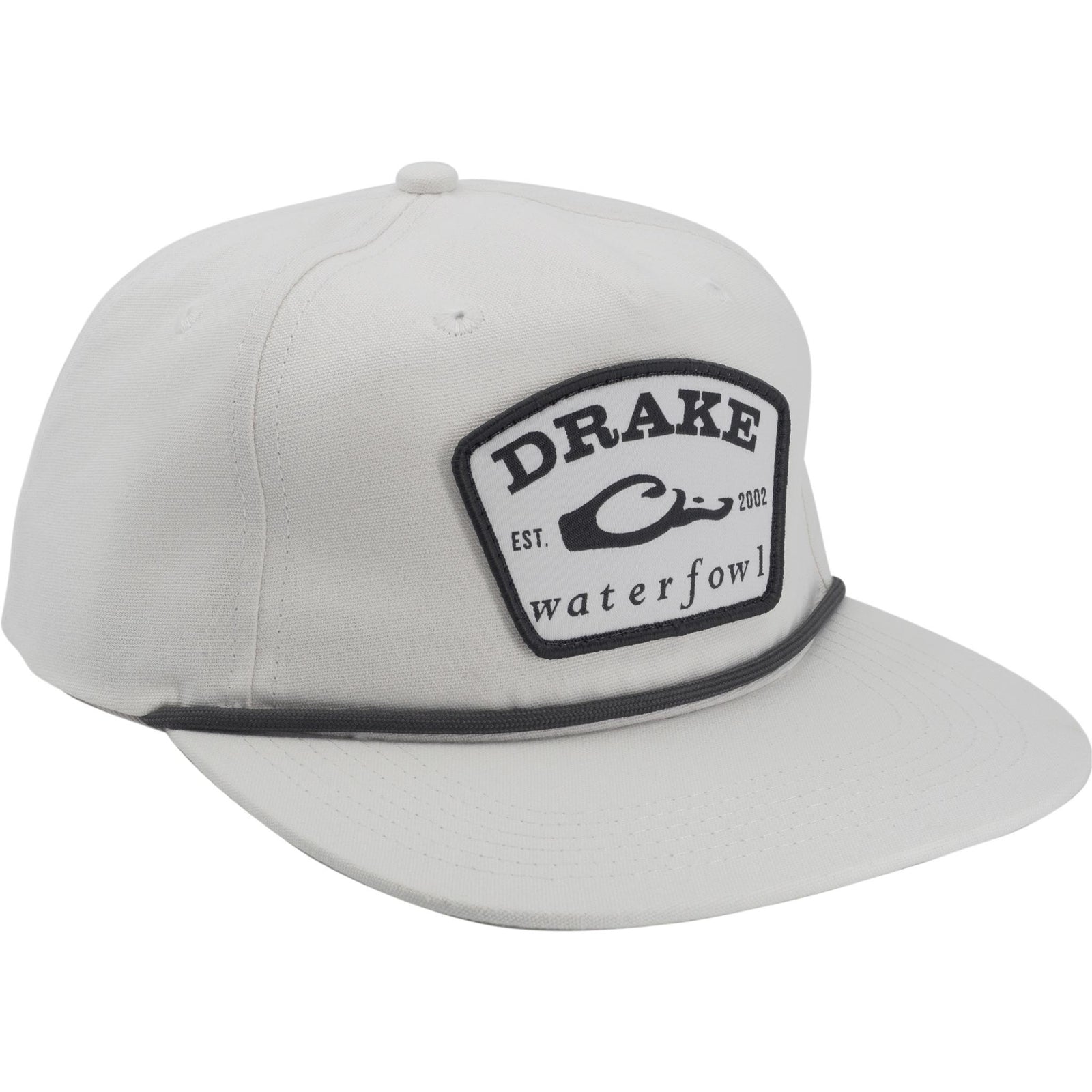 Salt | White cap with Drake Waterfowl logo on a white background